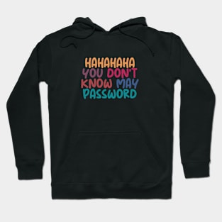 HAHAHA YOU DONT KNOW MY PASWORD Hoodie